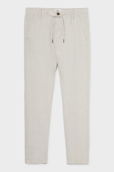 Men - Linen Chinos - creme