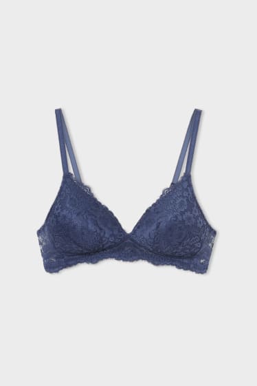 Women - Non-Wired Bra - padded - dark blue