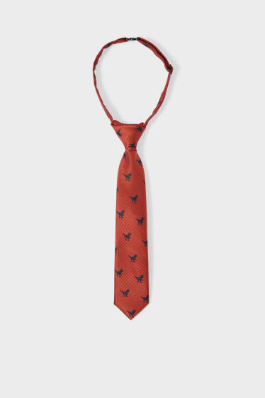 Children - Tie - orange-melange