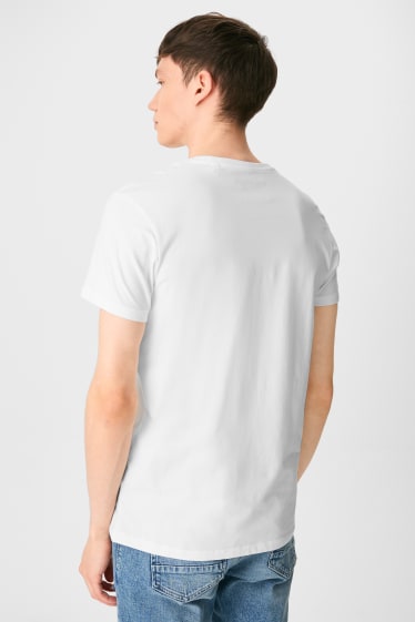 Uomo - CLOCKHOUSE - confezione da 2 - t-shirt - bianco / nero