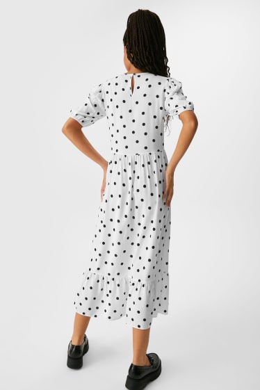 Mujer - CLOCKHOUSE - vestido - de puntos - blanco / negro