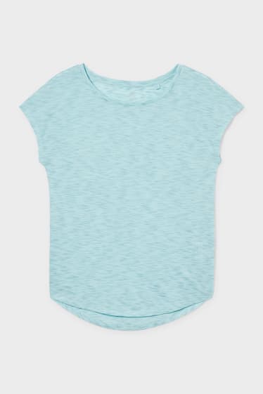 Women - Basic T-shirt - light turquoise