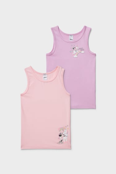 Kinderen - Set van 2 - Minnie Mouse - hemdje - roze