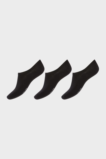 Donna - Confezione da 3 - calzini corti - nero