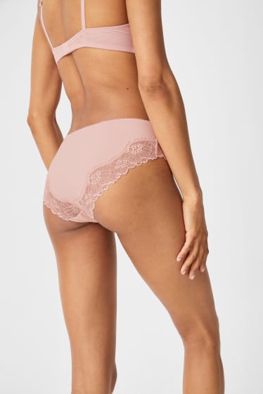 Women - Hipster Briefs - rose