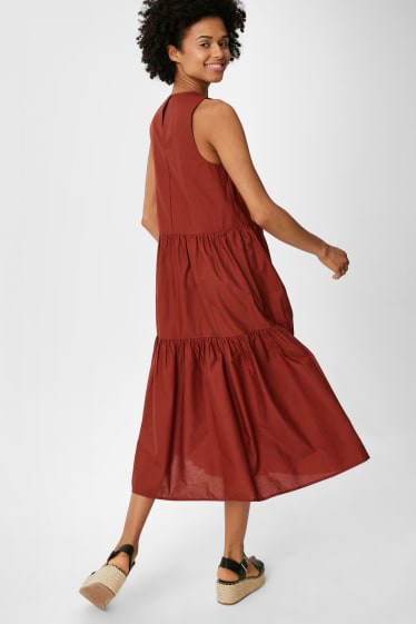 Women - Fit & flare dress - brown