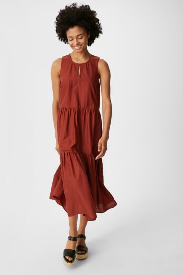 Women - Fit & flare dress - brown