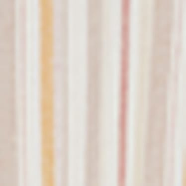Dámské - Halenka s detailem uzlu - lněná směs - pruhovaná - krémové barvy