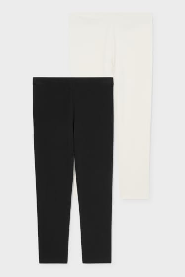 Women - Multipack of 2 - basic leggings - black / white