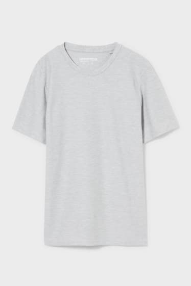 Heren - CLOCKHOUSE - T-shirt - licht grijs-mix