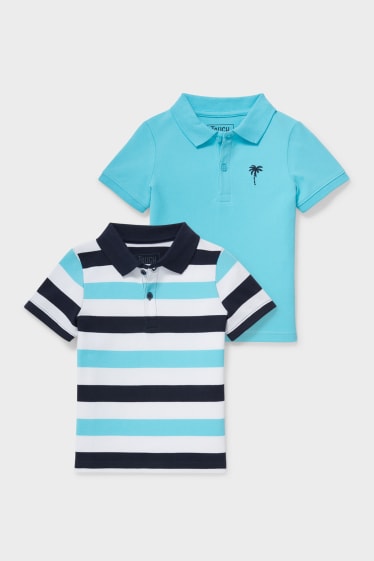 Children - Multipack of 2 - polo shirt - turquoise
