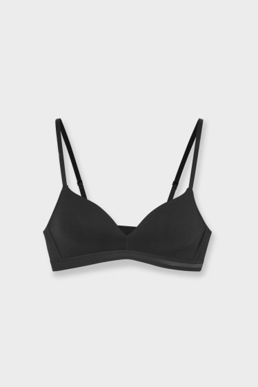 Femmes - Soutien-gorge sans armatures - push-up - noir