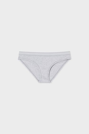 Donna - Slip - grigio chiaro melange