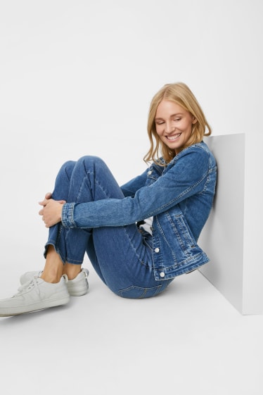 Kobiety - Straight Jeans - dżins-niebieski