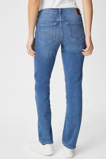 Kobiety - Straight Jeans - dżins-niebieski