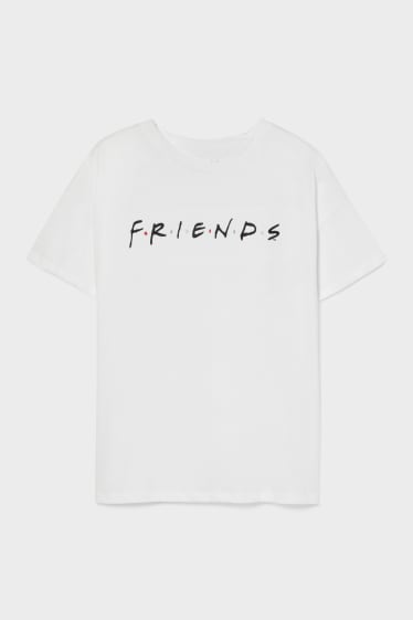 Femei - CLOCKHOUSE - tricou - Friends - alb