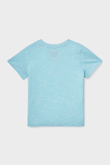 Children - Dinosaur - short sleeve T-shirt - turquoise