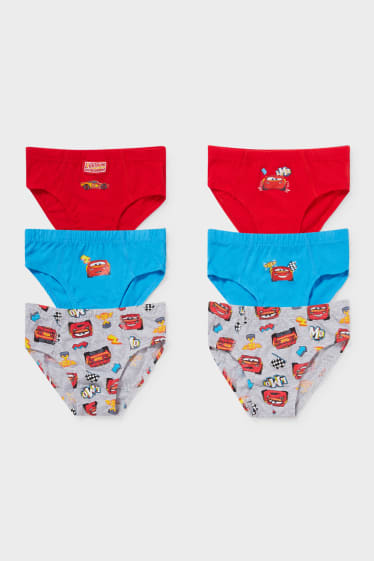 Children - Multipack of 6 - Cars - briefs - red