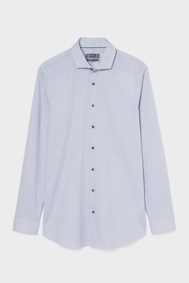 Men - Business shirt - body fit - cutaway collar - light blue