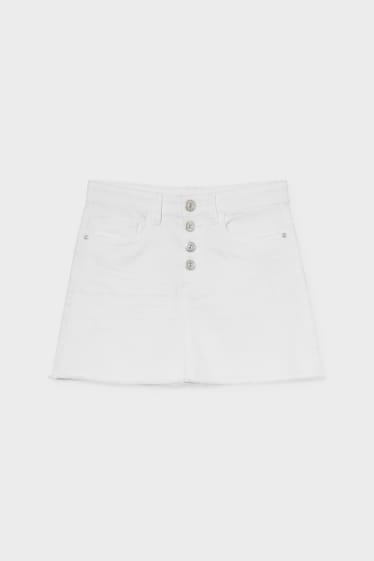 Children - Denim skirt - white