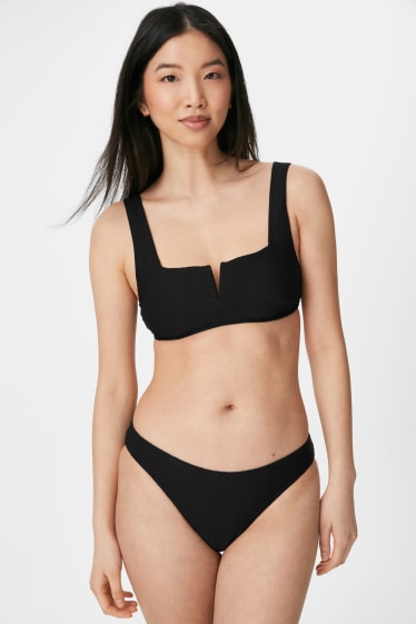 Donna - Slip bikini - a vita bassa - nero