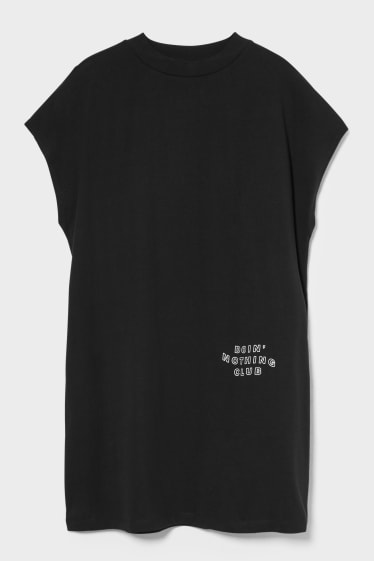 Dames - CLOCKHOUSE - T-shirt-jurk - zwart
