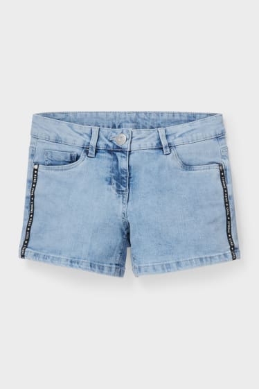 Enfants filles - Short en jean - jean bleu clair