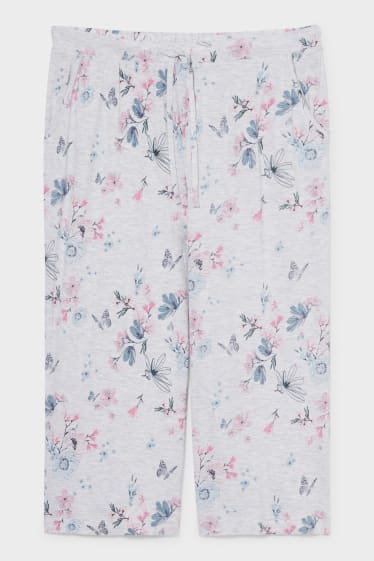 Women - Pyjama bottoms - light gray-melange