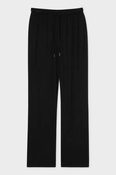 Femmes - Pantalon en toile basique - noir