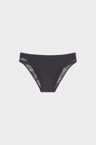 Damen - Slip - graphit