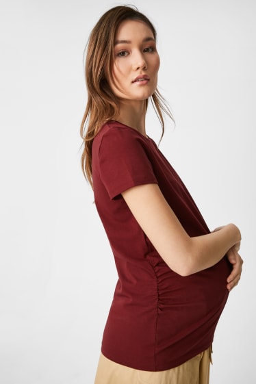 Women - Multipack of 2 - maternity T-shirt - brown