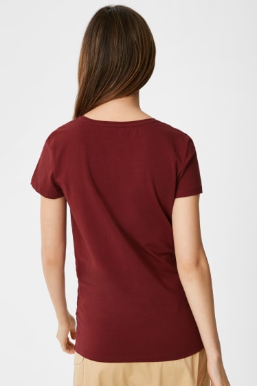 Damen - Multipack 2er - Umstands-T-Shirt - braun