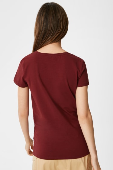 Femmes - Lot de 2 - T-shirts de grossesse - marron