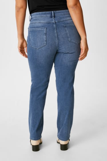 Dames - Slim jeans - 4 Way Stretch - jeansdonkerblauw