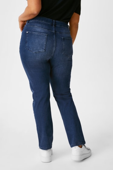 Dames - Slim jeans - 4 Way Stretch - jeansdonkerblauw