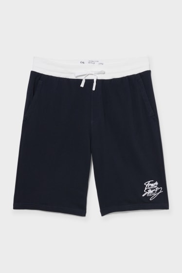 Hombre - Shorts de felpa - azul oscuro