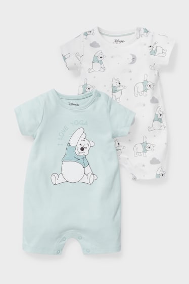 Bebés - Pack de 2 - Winnie the Pooh - pijamas para bebé - verde menta