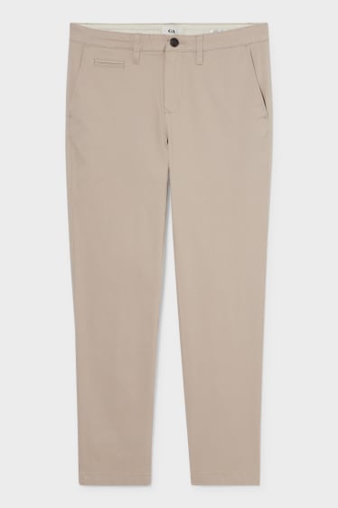 Hommes - Chino - slim fit - taupe