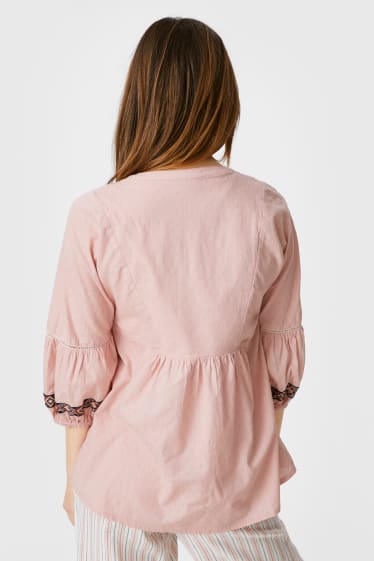 Damen - Umstands-Bluse - rosa