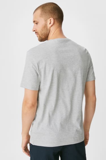 Men - T-shirt - light gray-melange