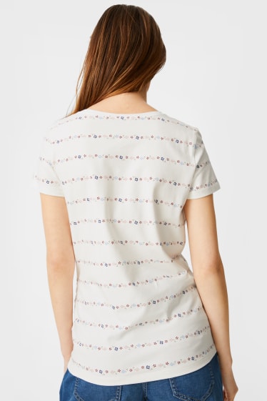Women - Multipack of 2 - maternity T-shirt - dark blue / creme white
