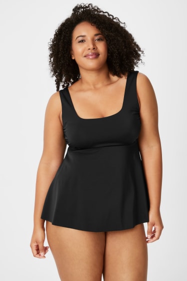 Donna - Tankini - imbottito - nero