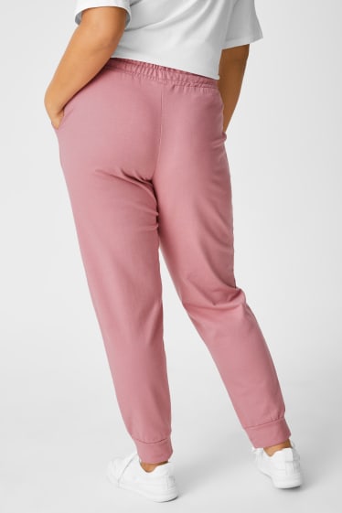 Dámské - Teplákové kalhoty - tmavě růžová