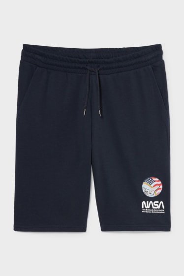 Mężczyźni - Szorty dresowe - NASA - czarny