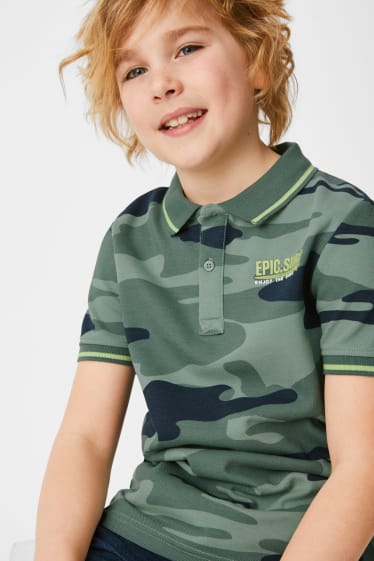 Kinderen - Poloshirt - camouflage