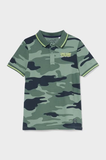 Kinderen - Poloshirt - camouflage