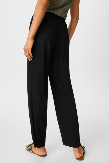 Donna - Pantaloni di stoffa basic - nero