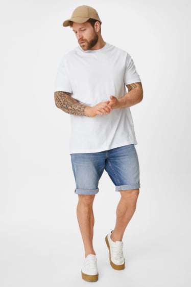 Hommes - CLOCKHOUSE - bermuda en jean - jean bleu clair