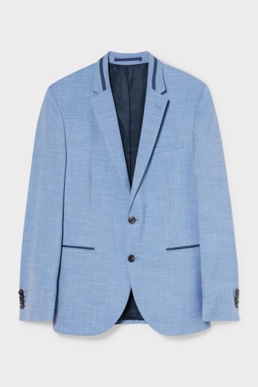 Uomo - Blazer coordinabile - slim fit - stretch - blu melange