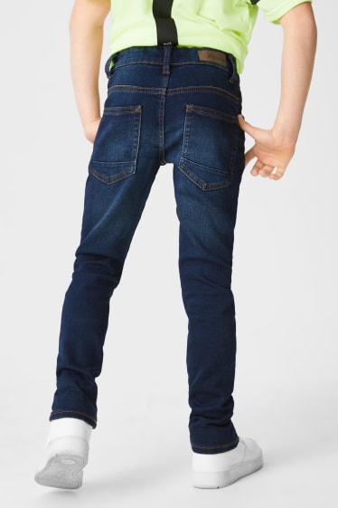 Dětské - Skinny jeans - džíny - tmavomodré